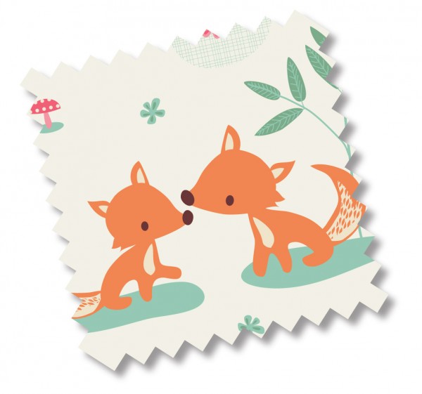 millemarille | Ersatzbezug Wickelauflage 50x70cm - SWEET FOXES