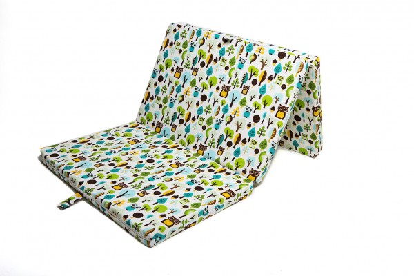millemarille | Reisebett matratze - MODERN OWLS BLUE