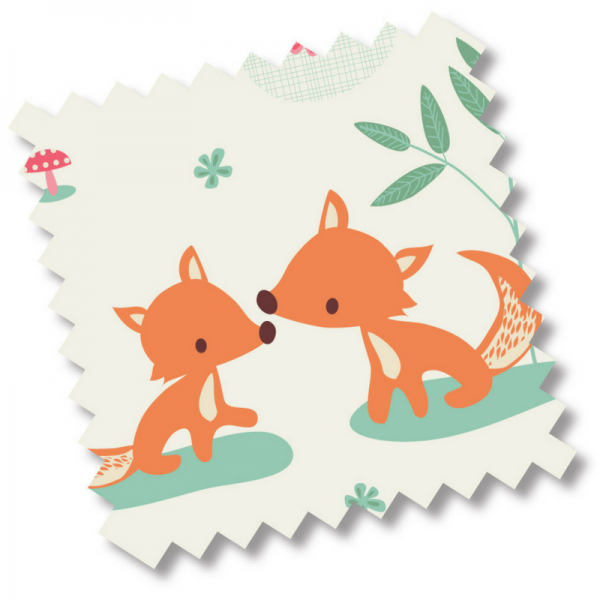 millemarille | Ersatzbezug Wickelauflage 85x75cm - SWEET FOXES